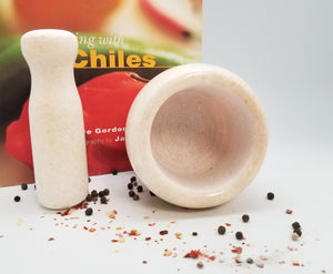 Open image in slideshow, Natural Granite / Marble Mortar &amp; Pestle

